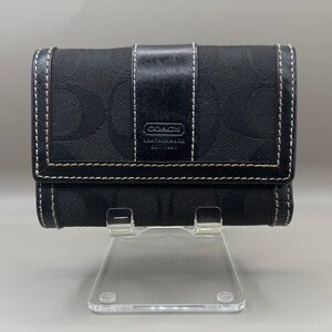 Coach Signature Tri-Fold Wallet